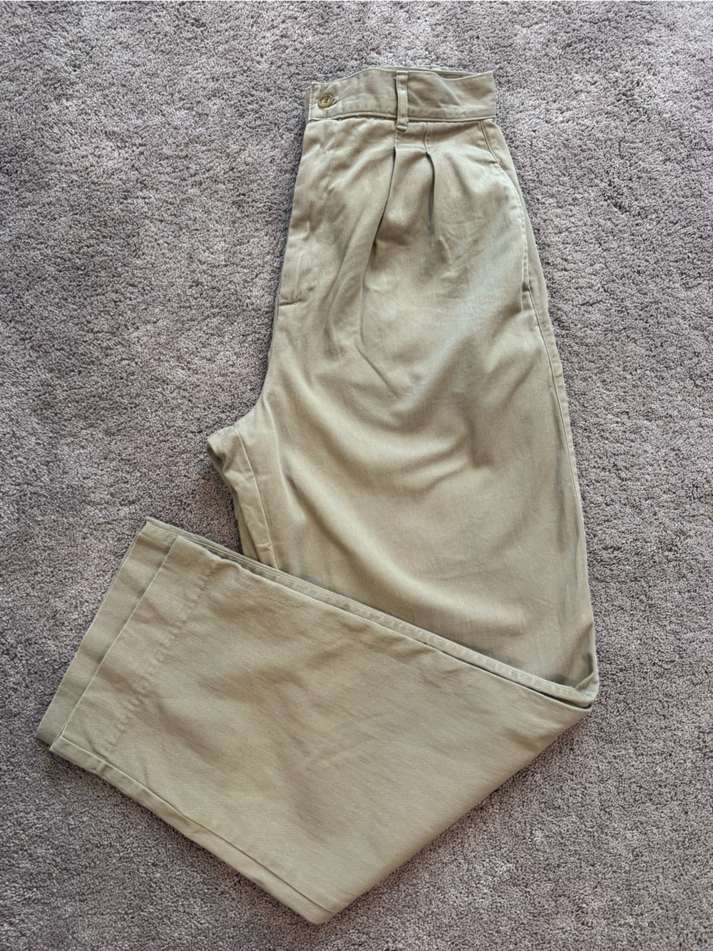 Women’s Vintage Calvin Klein Sport Pleated High Waisted Chino Pants Trendy Hip 8